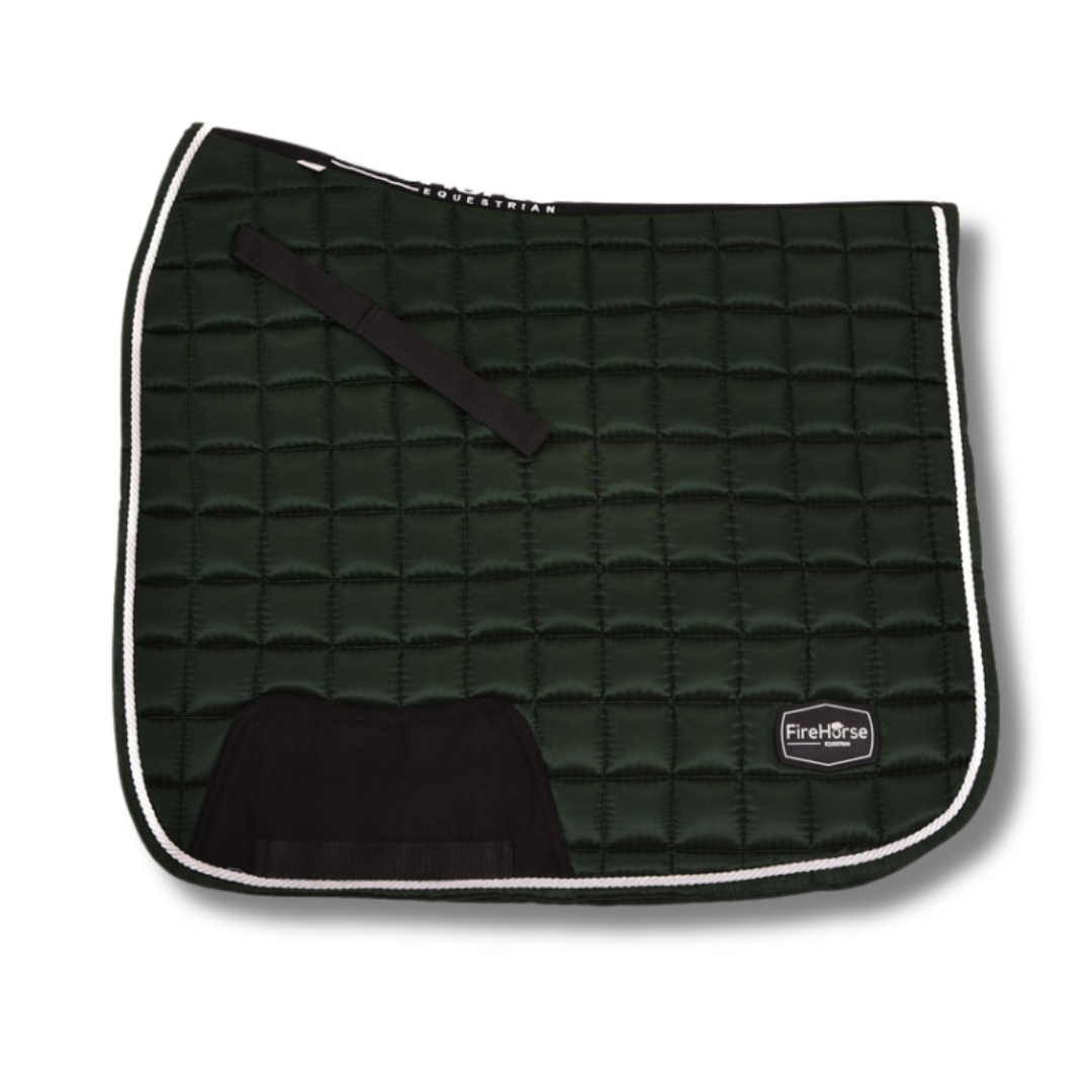 Zadeldekje - Dark Green Satin