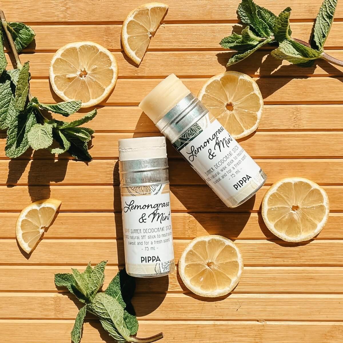 PIPPA Lemongrass & Mint Summer Deodorant Stick