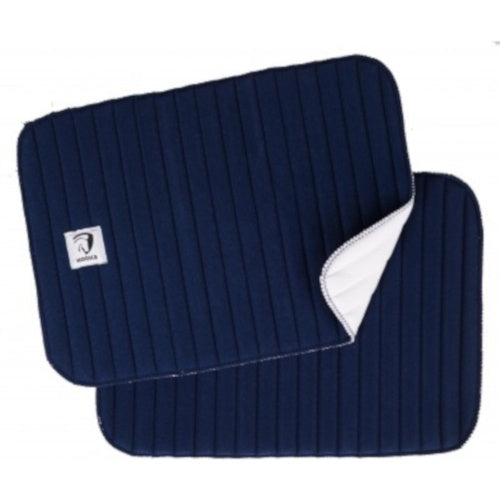 HORKA onderlappenset polyester 32x45cm blauw/wit 2-delig