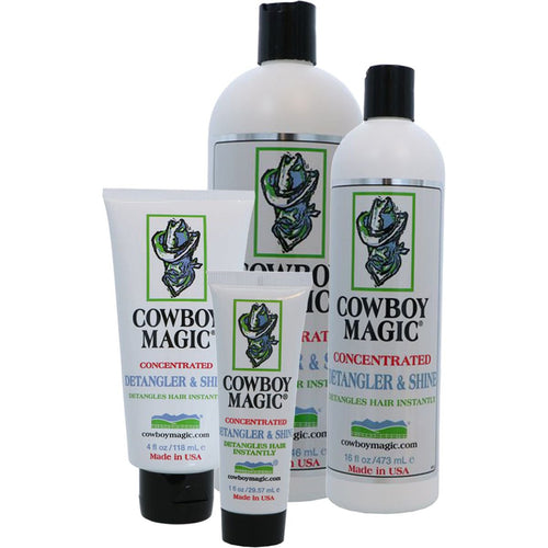 Cowboy Magic Detangler & Shine anti-klit gel voor manen, staart en vacht paard en hond